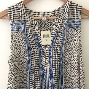 Lucky Brand sleeveless button up blouse NWT